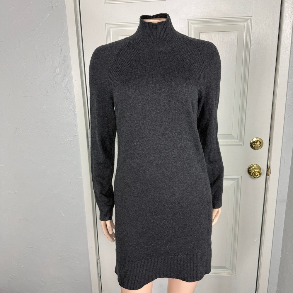 Lululemon Dress 6 Keep it Cozy Turtle Neck Silk Cotton Nylon Long sleeve Z4-21
